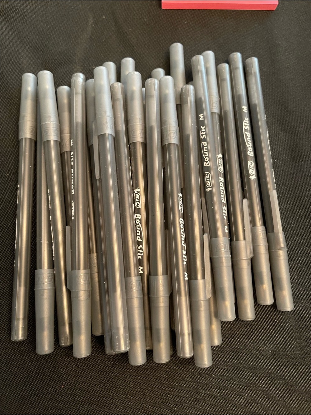 BIC Round Stic Black Ballpoint Pen - Pack of 24